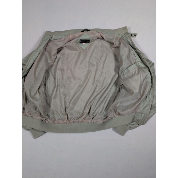 Vintage Members Only Jacket Mens 48 Green Full Zip Bomber Pockets Lined Racer - Picture 5 of 9